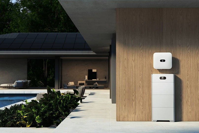 Family dinner with solar power